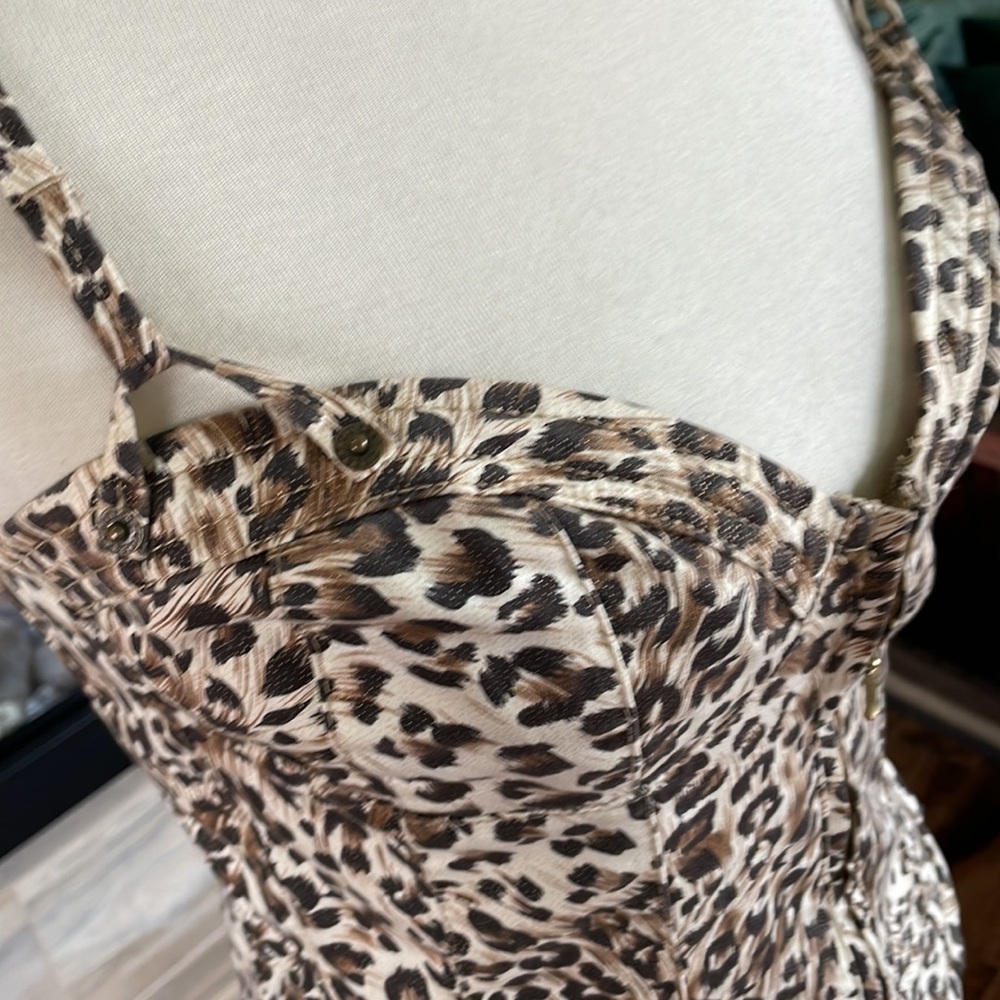 Guess Leopard Print Top. Stretch. Size L - image 5